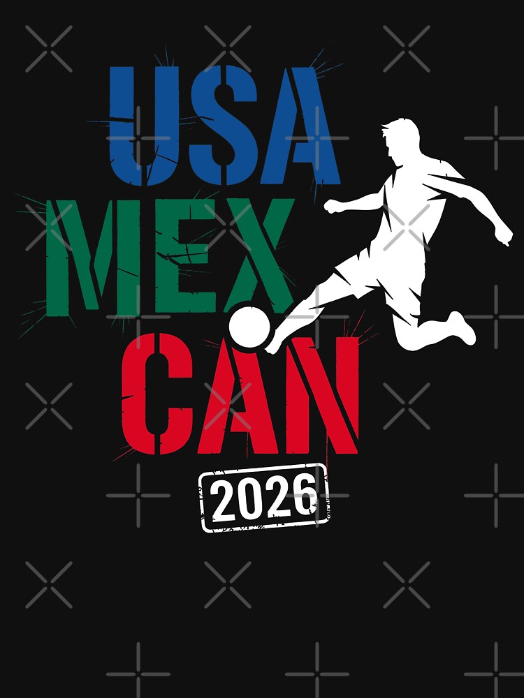 2026 Soccer Player USA Canada Mexico 26 Dark by ArtsMichalShop