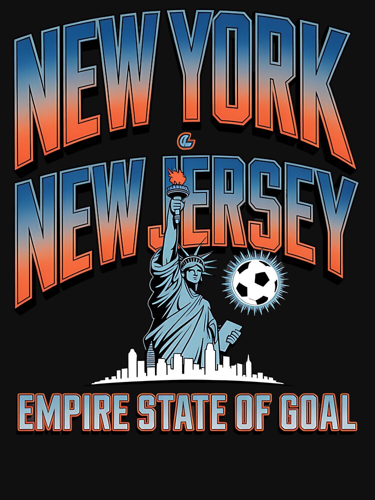 2026 soccer city - New York - soccer host city - american soccer fan - soccer supporter - red white and blue - national pride - soccer hype - soccer fan gear - soccer watch party by JansenGS