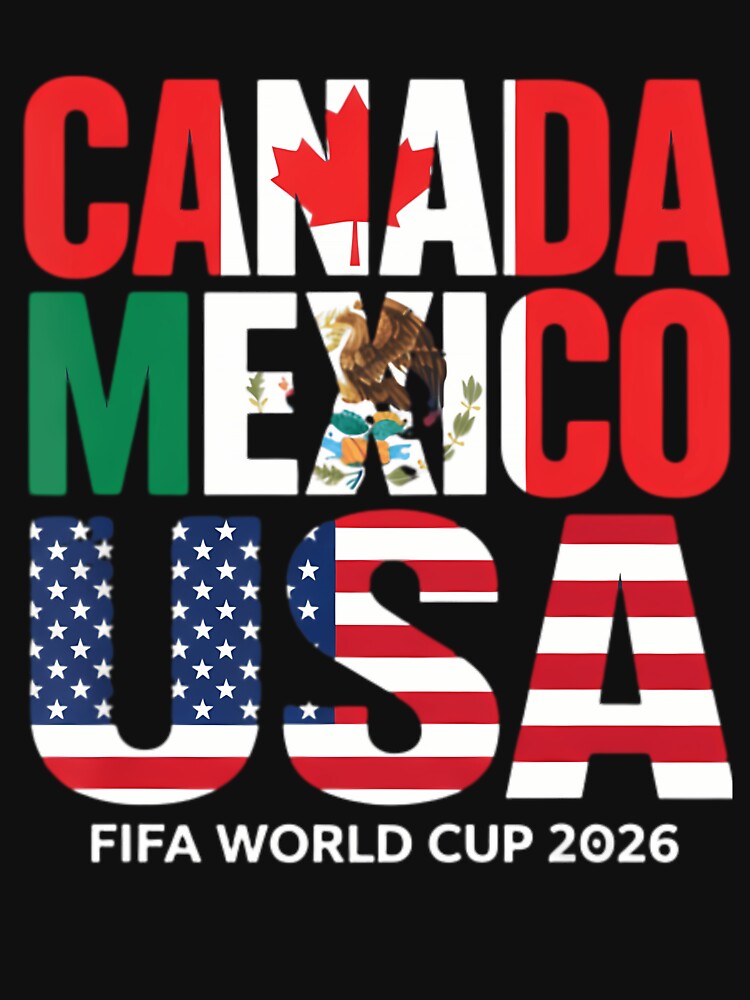 world cup 2026 hosts - canada mexico usa soccer fan by SeanVincent8