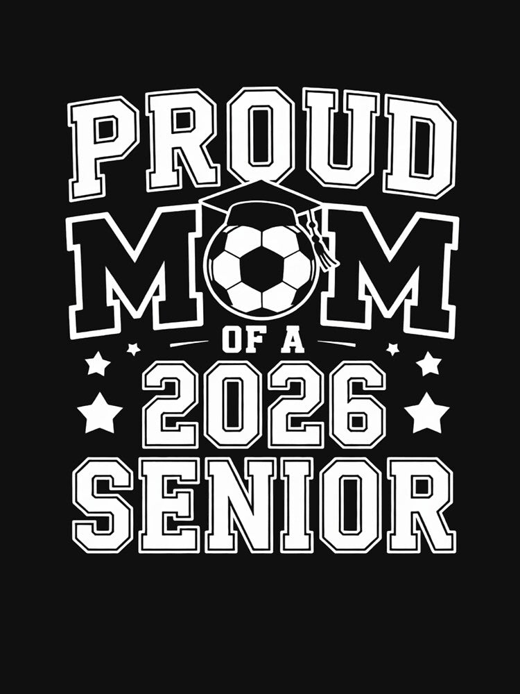 Senior Mom Soccer Class Of 2026 Womens by lilLilaBatArt