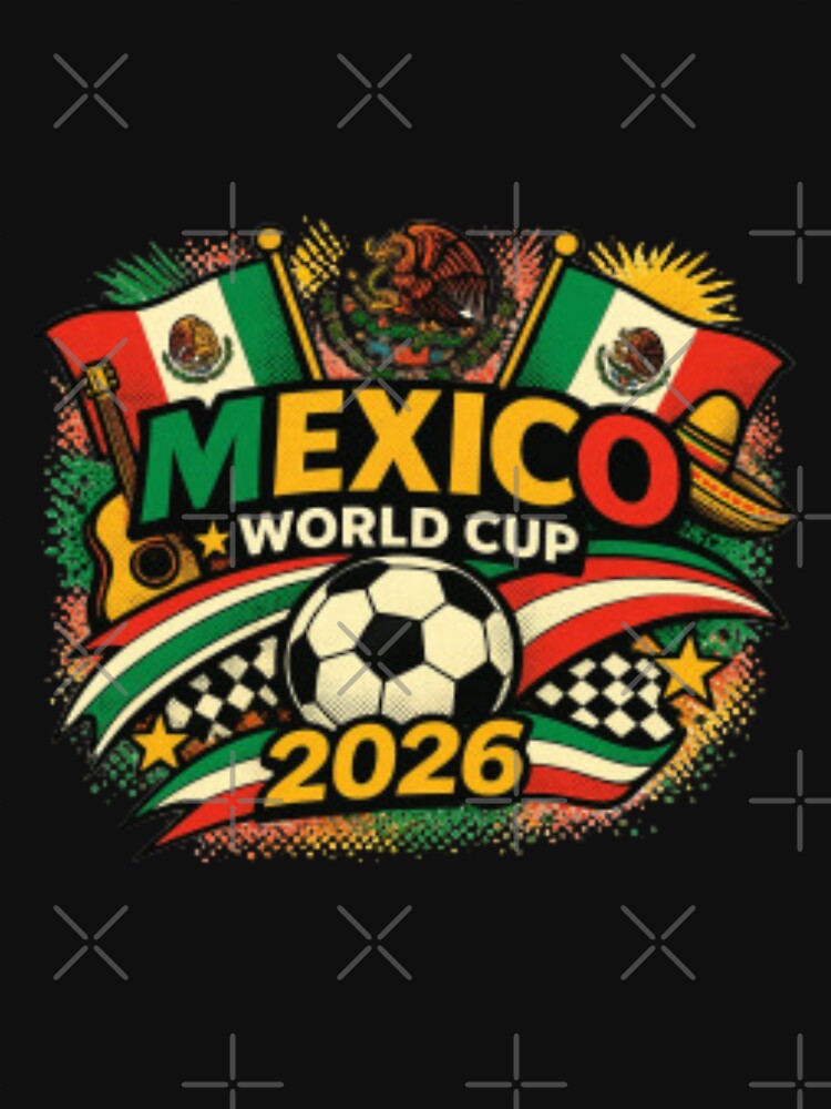 Mexico World Cup 2026 Soccer Illustration — Vintage Mexican Football Fan Design by HBDStudio