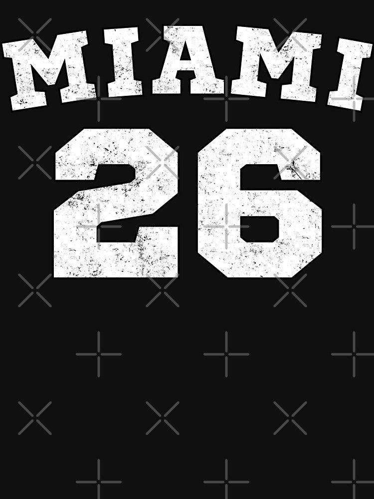 Miami 2026 Vintage Distressed Soccer Football Design by BluecidDesign