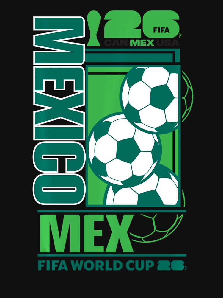 FIFA Mexico Football Poster Design Today Graphic Art by JohnCarmichael