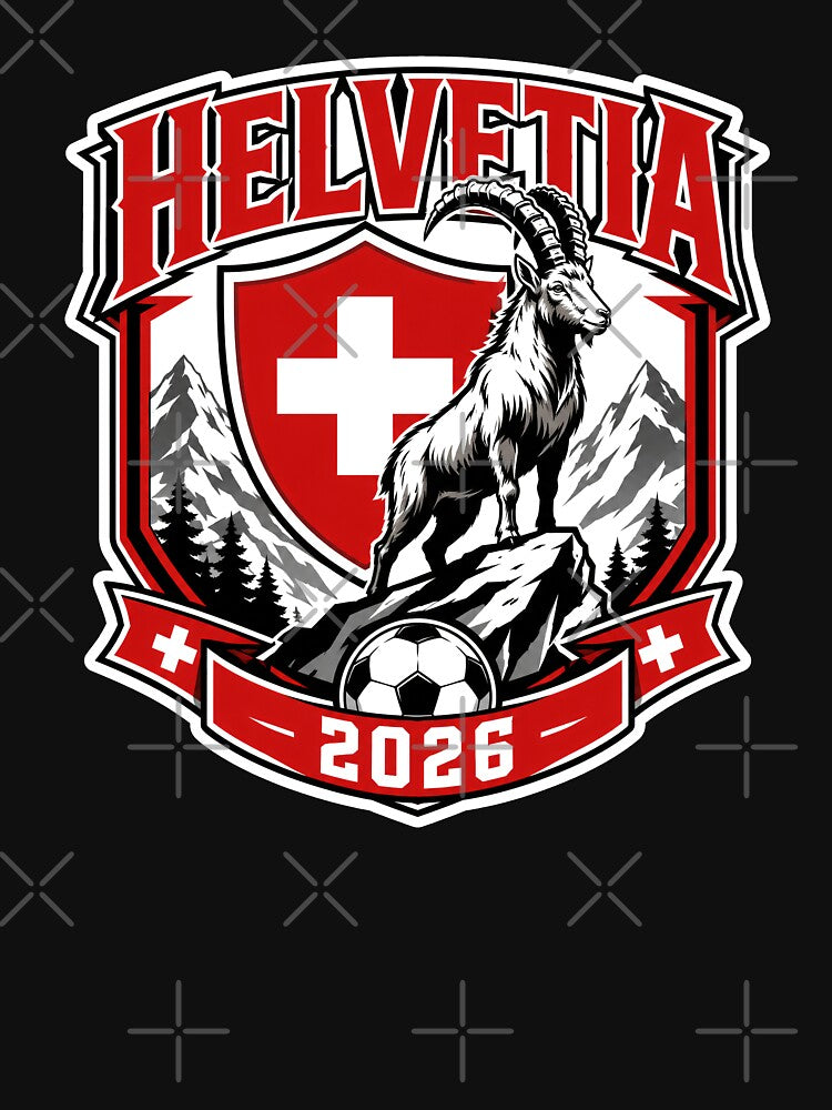 Switzerland 2026 Alpine Football Crest by RedCircleArt