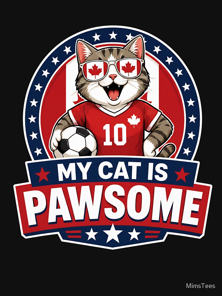 Canadian Soccer Cat by MimsTees