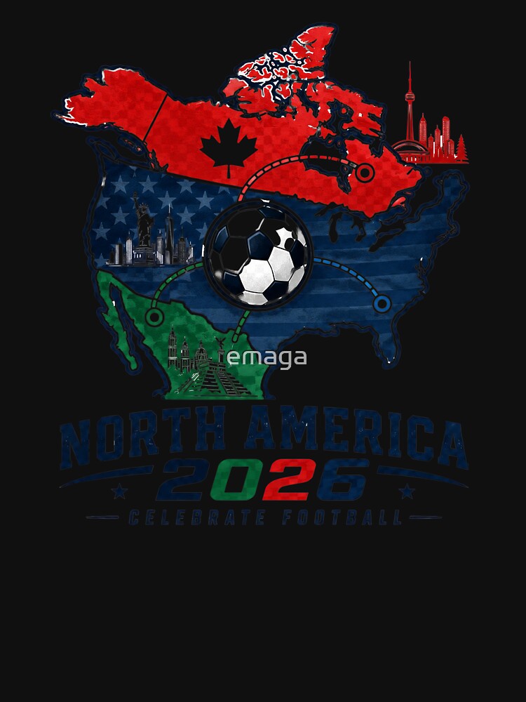 United by Football 2026 North America Soccer Design by emaga