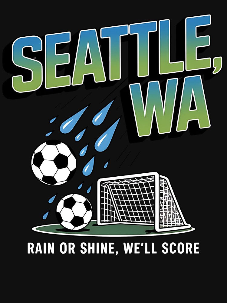2026 soccer city - Seattle MA - soccer host city - american soccer fan - soccer supporter - red white and blue - national pride - soccer hype - soccer fan gear - soccer watch party by JansenGS