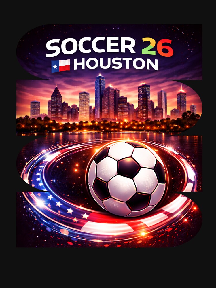 Houston Soccer 2026 Shirt, Soccer 26 Houston TX Fan Tee, Houston Texas Soccer Graphic by MK-Charlie