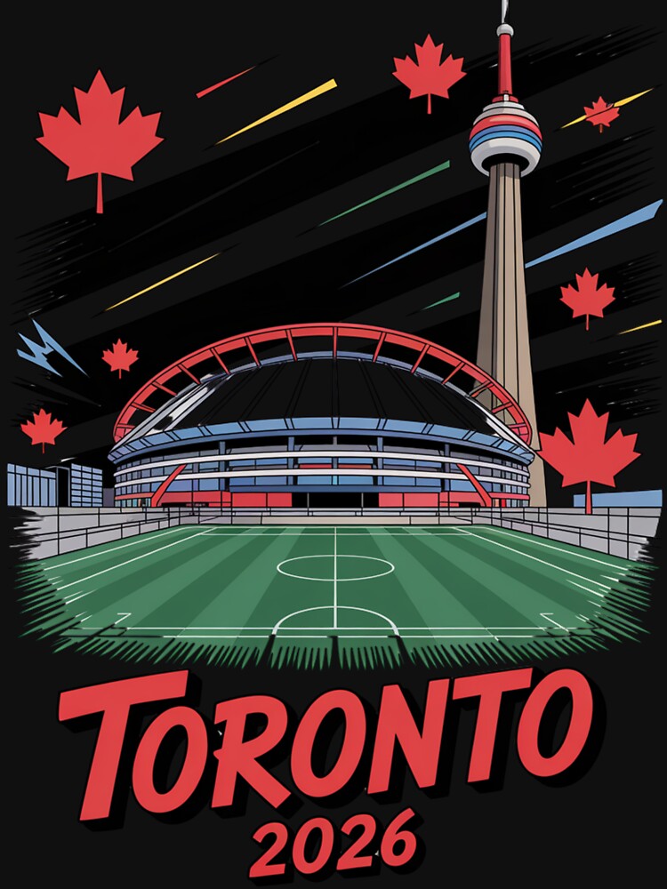 Toronto 2026 CN Tower Stadium Skyline T-Shirt by DarylWelsh2024