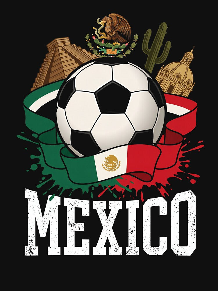 Mexico Soccer Football Futbol Fan Mexican Heritage by SofenArt