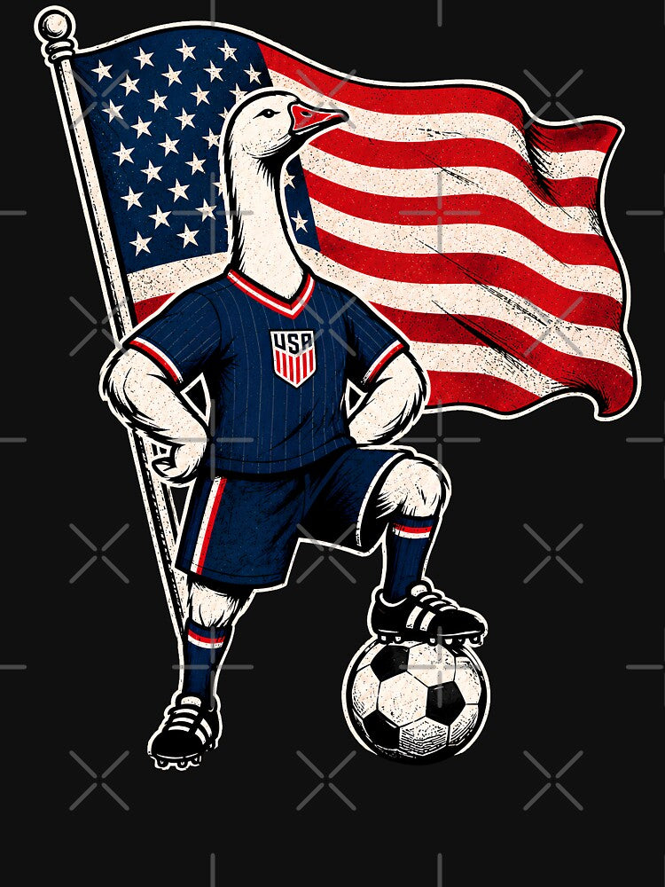 USA Soccer Goose – Patriotic American Football Fan by THREE LITTLE BEANS
