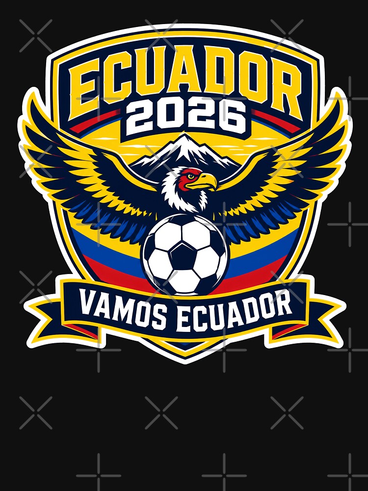 Ecuador 2026 Eagle Football Crest by RedCircleArt