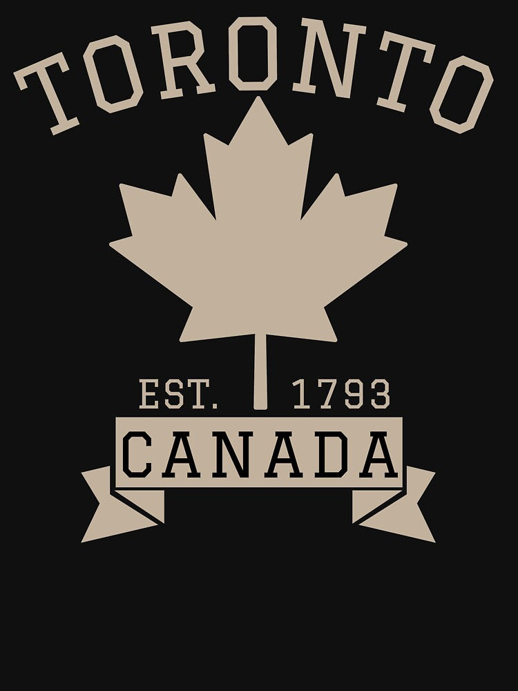 Toronto Canada Maple Leaf Vintage Athletic College Style by Hoiho Adventure Shirts