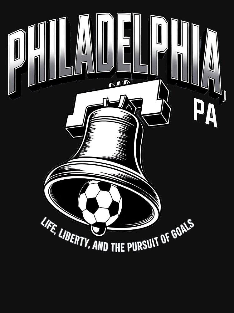 2026 soccer city - Philadelphia PA - soccer host city - american soccer fan - soccer supporter - red white and blue - national pride - soccer hype - soccer fan gear - soccer watch party by JansenGS