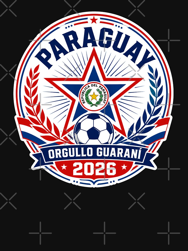 Paraguay 2026 Guarani Football Crest by RedCircleArt