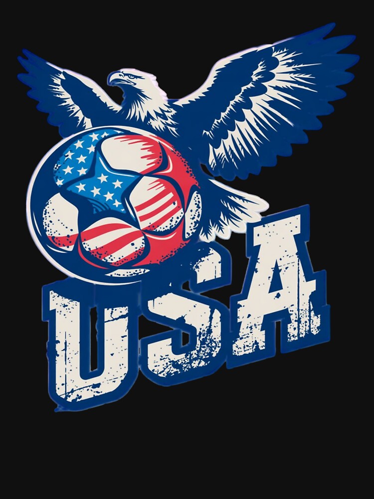 USA Eagle Soccer Stars and Stripes by Valascanza