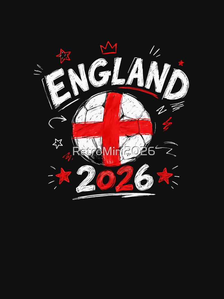 England 2026 Football Supporter World Cup Soccer Fans by RetroMini2026