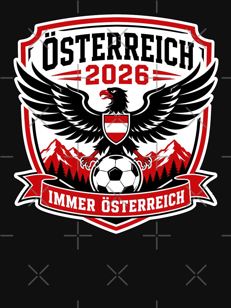 Austria 2026 Eagle Football Crest by RedCircleArt