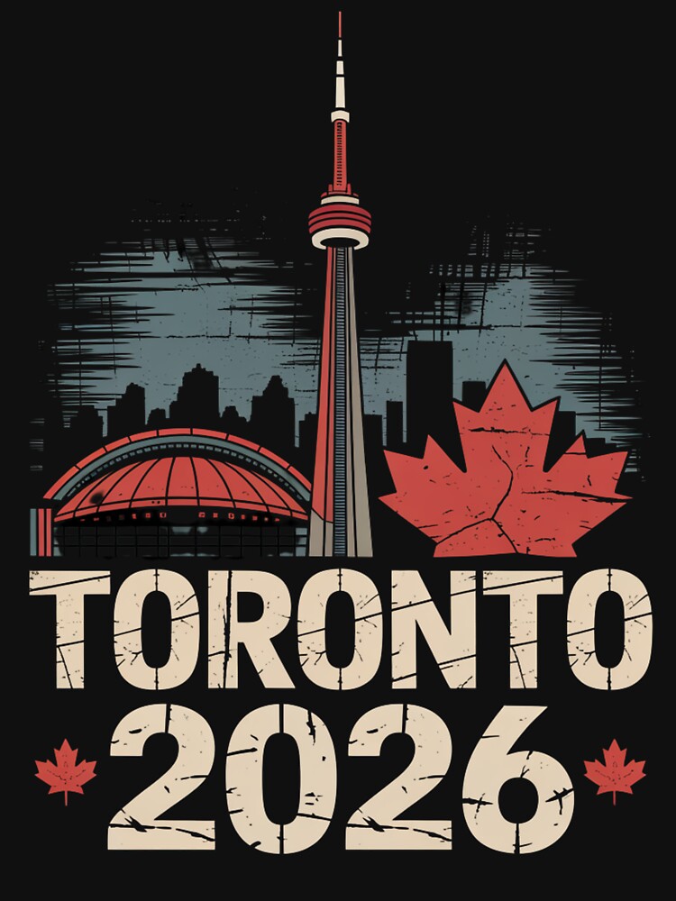 Toronto 2026 CN Tower Stadium Skyline T-Shirt V3 by DarylWelsh2024