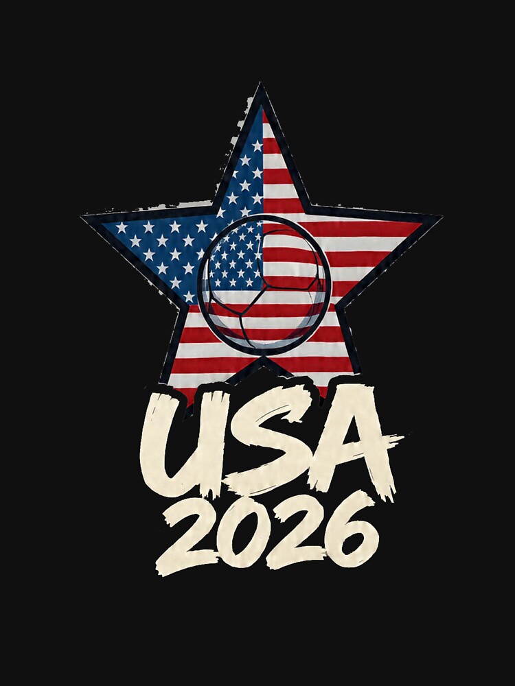 USA 2026 Soccer Star Flag Football World Cup Design by BodaZZ