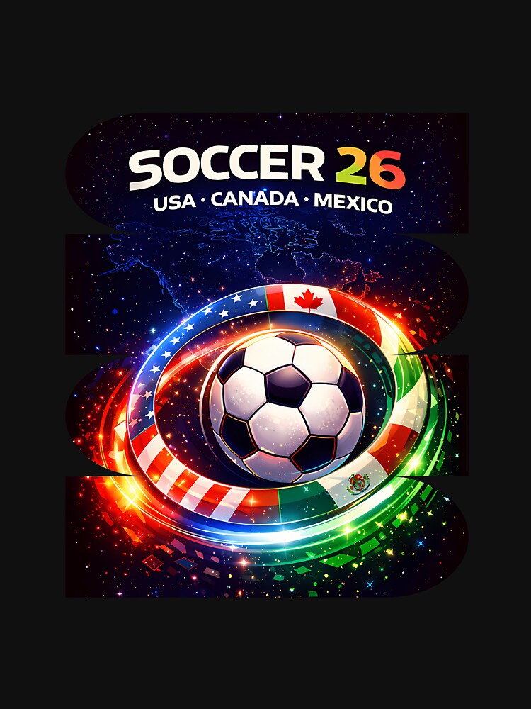 North America Soccer 2026 Soccer 26 Usa Canada Mexico Fan United 2026 Soccer by belaadel