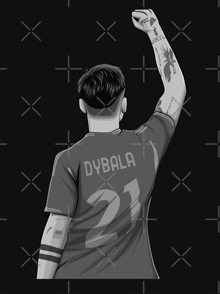 Paulo Dybala Black and White Version by Aldduardo