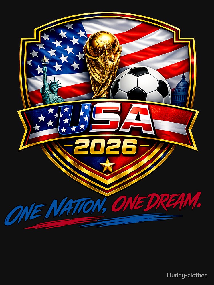 USA Football 2026 Football Fan Shirt | America Soccer Supporter Tee usa soccer national team by Huddy-clothes