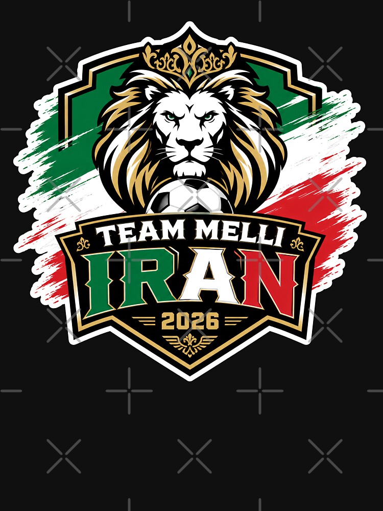 Iran 2026 Team Melli Football Crest by RedCircleArt