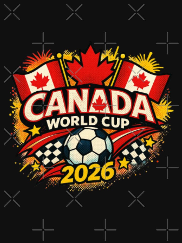 Canada World Cup 2026 Soccer Illustration — Vintage Canadian Football Fan Design by HBDStudio