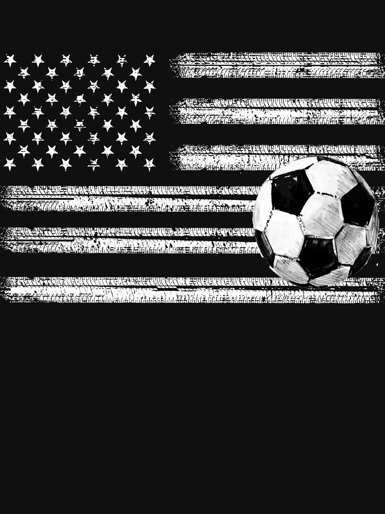 VINTAGE USA SOCCER FLAG by omgsavariya