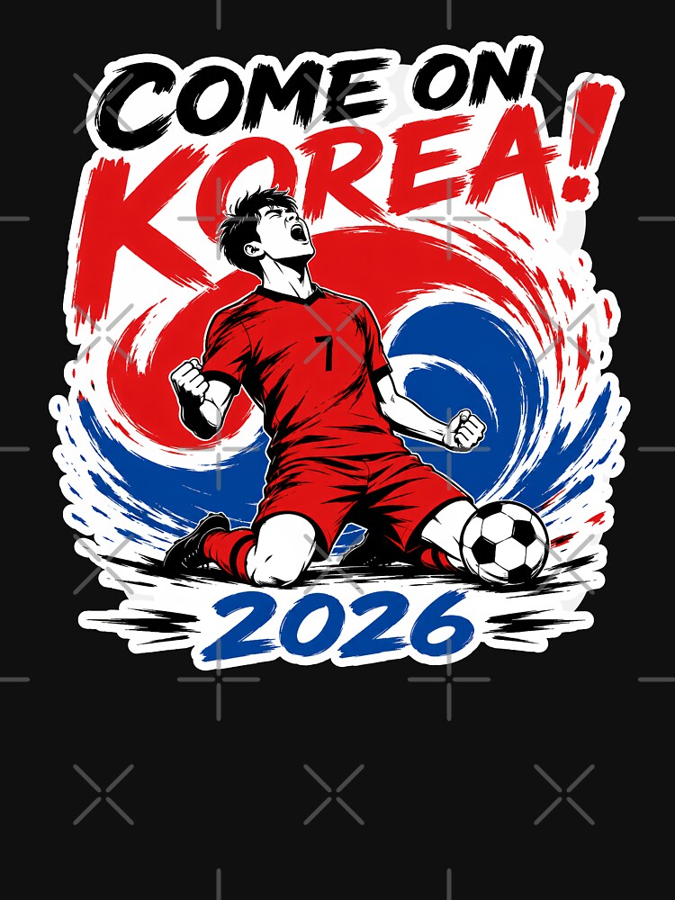 Korea 2026 Football Fan Design by RedCircleArt