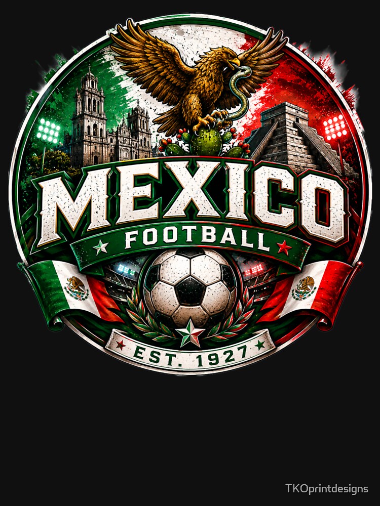 Mexico Football Badge Logo – Hardcore Soccer Fan Crest by TKOprintdesigns