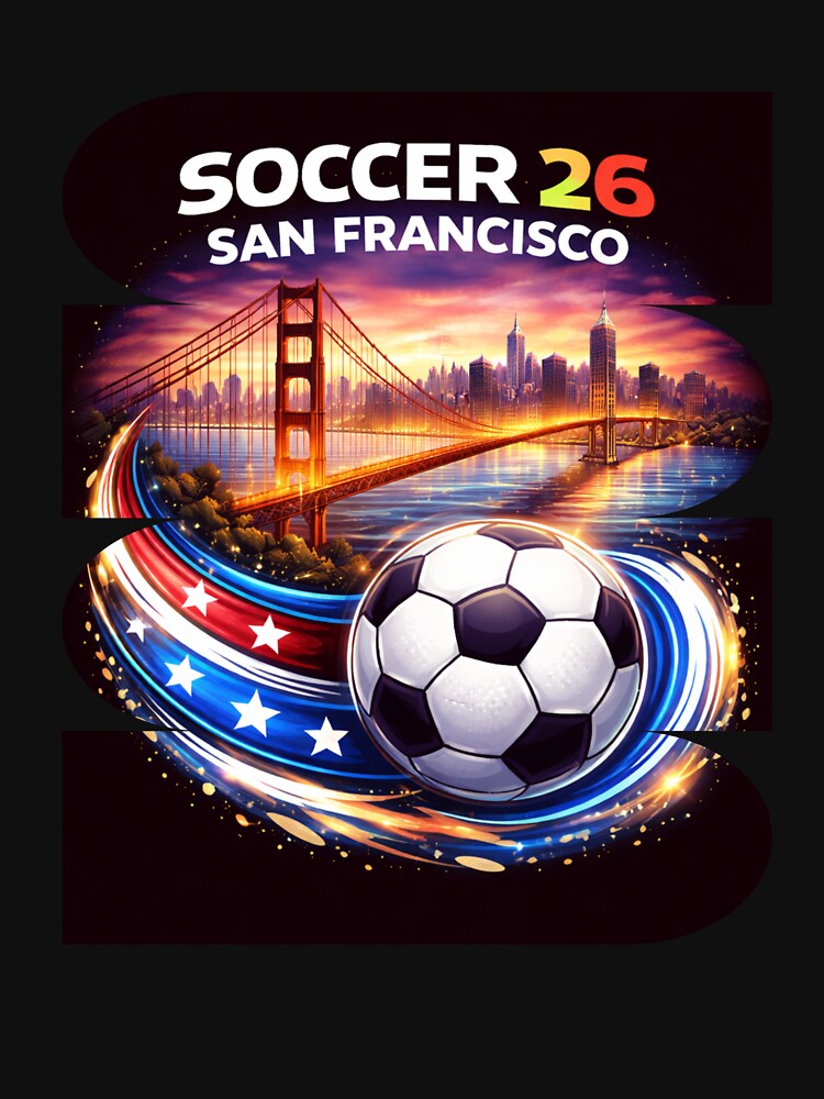 San Francisco Soccer 2026 Shirt, Soccer 26 Bay Area Fan Tee, San Francisco California Soccer Graphic by MK-Charlie