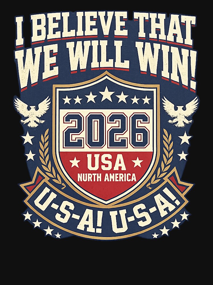 I Believe That We Will Win USA 2026 Soccer Fan Chant - Retro Circle Badge by YIDOX