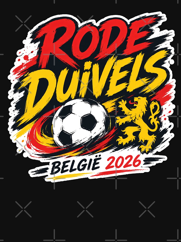 Belgium 2026 Red Devils Football by RedCircleArt