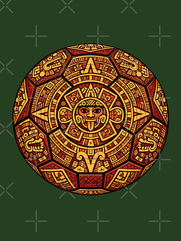 Aztec Sun Soccer Ball – Mexico Football 2026 Fan Art by BrickByDream