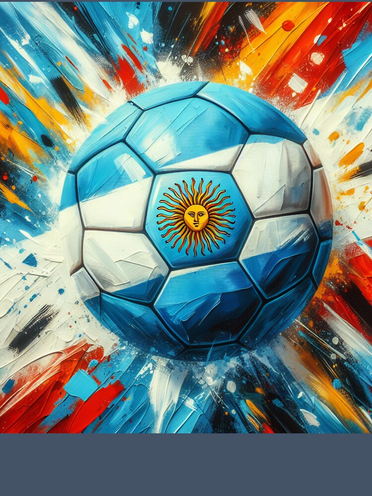 Argentina soccer Argentina football soccer ball art  football art soccer artwork by ssmg80