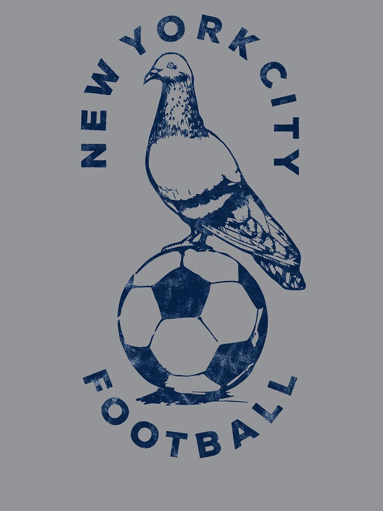 New York City Pigeon Football T-Shirt by ObsidianFox