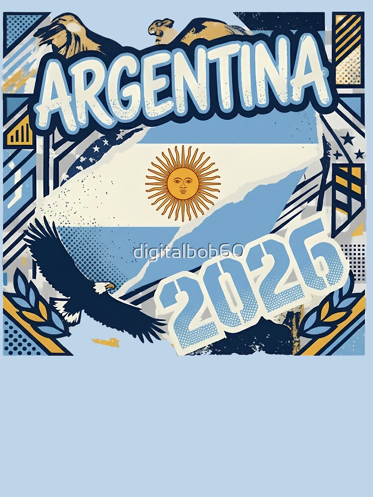 Argentina 2026 Soccer Football Fan Eagle Design by digitalbob60