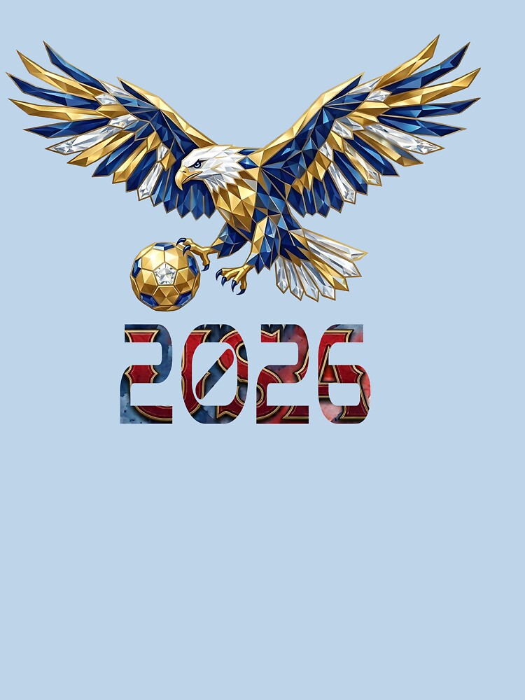 USA 2026 Soccer Eagle Geometric Football Fan Art by Lozarux