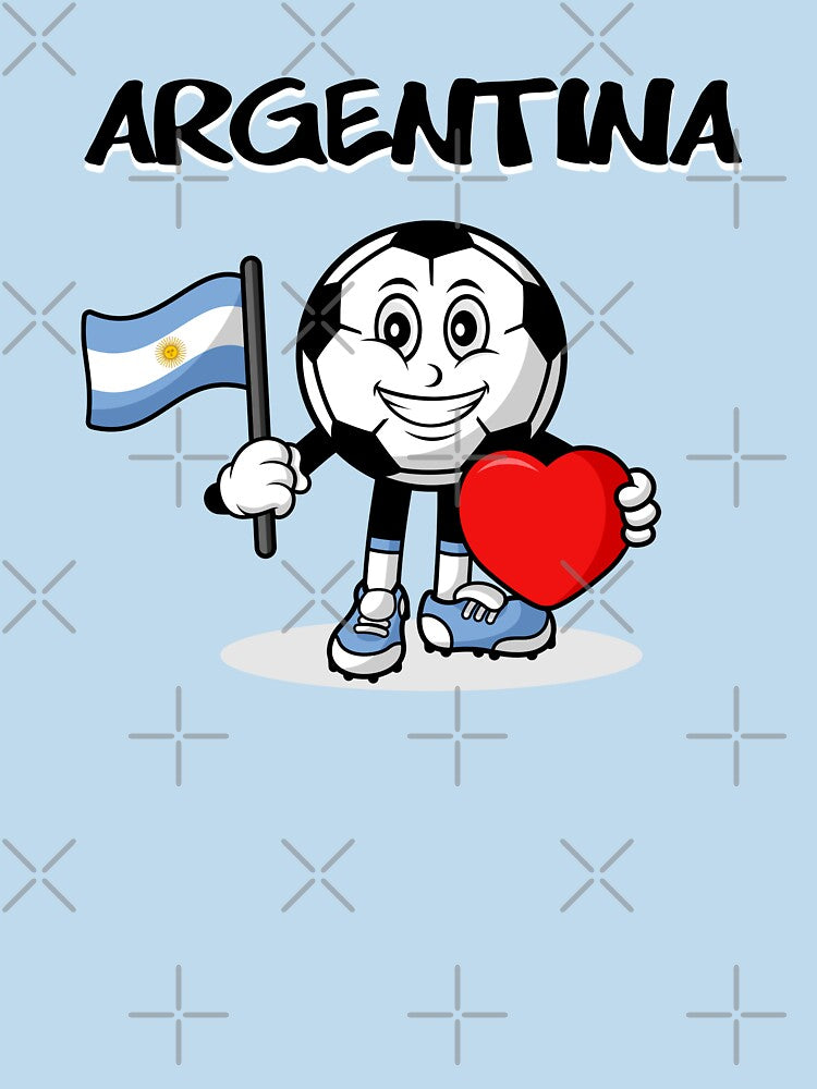 Cute Argentina Football Lover Design by Salukeart
