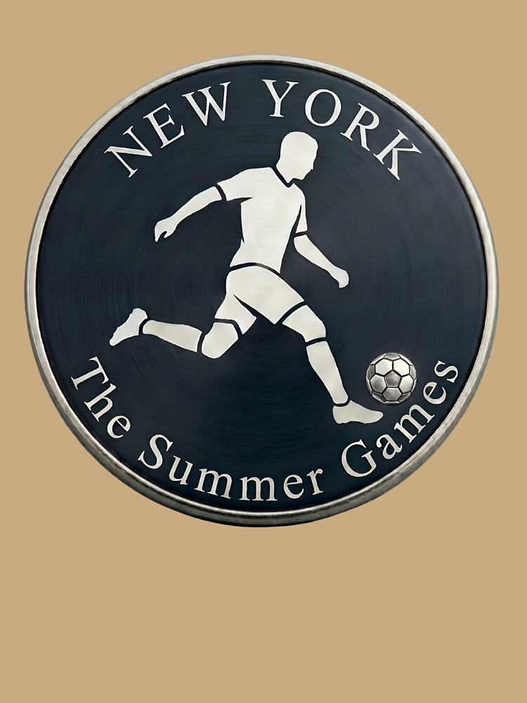 New York Summer Games Soccer Badge by laughingshirts