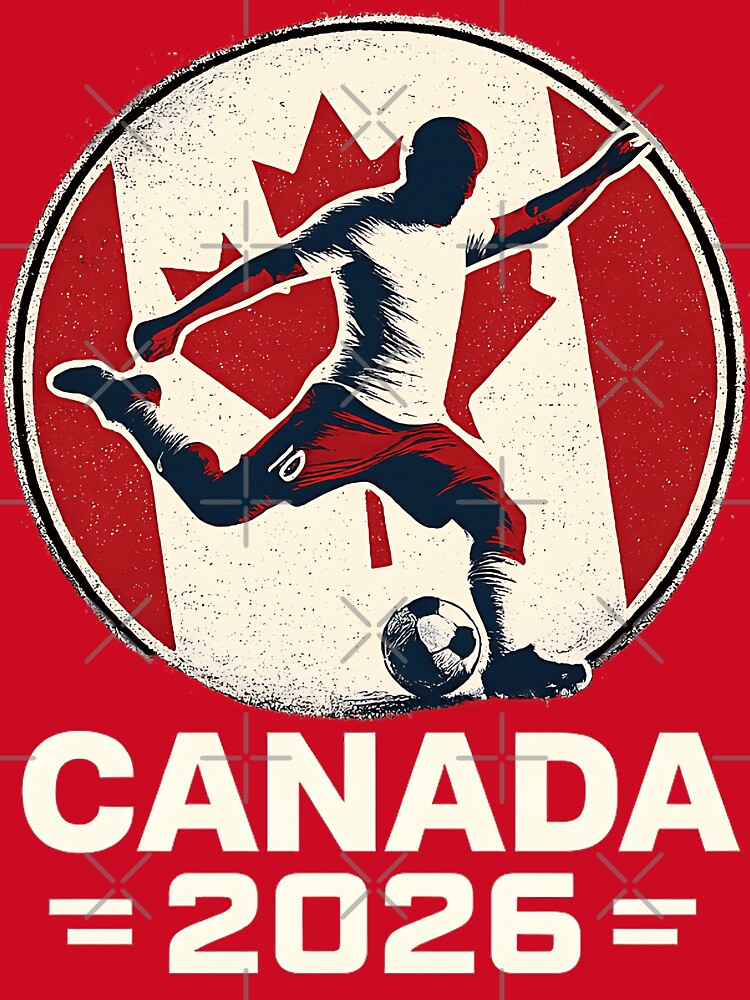 Team Canada Maple Leaf Flag Soccer Player 2026 by legendaryskins