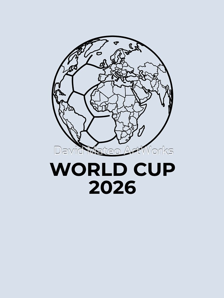 Minimal world ball – World Cup 2026 by David Mateo ArtWorks