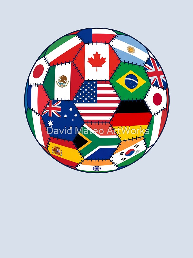 Soccer Ball World Flags — World Cup 2026 United Nations Football by David Mateo ArtWorks