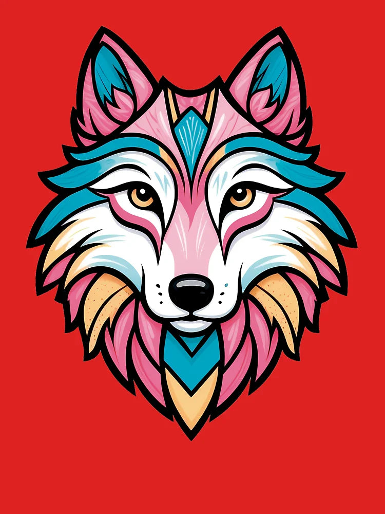 Pink Party Wolf Classic T-Shirt