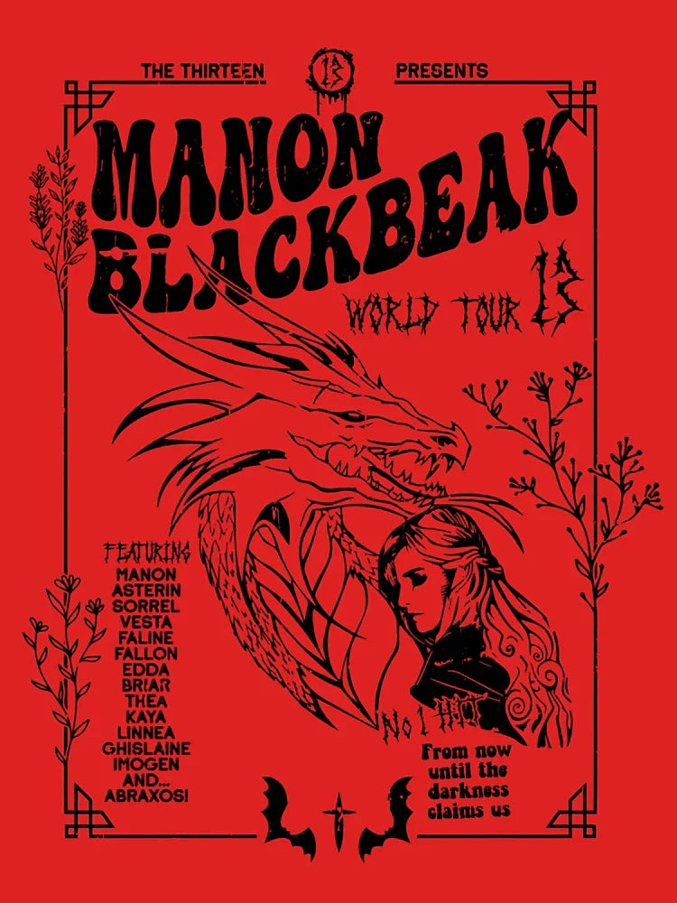 Manon Blackbeak Throne Of Glass Shirt Sarah J Maas Merch Rowan Classic T-Shirt