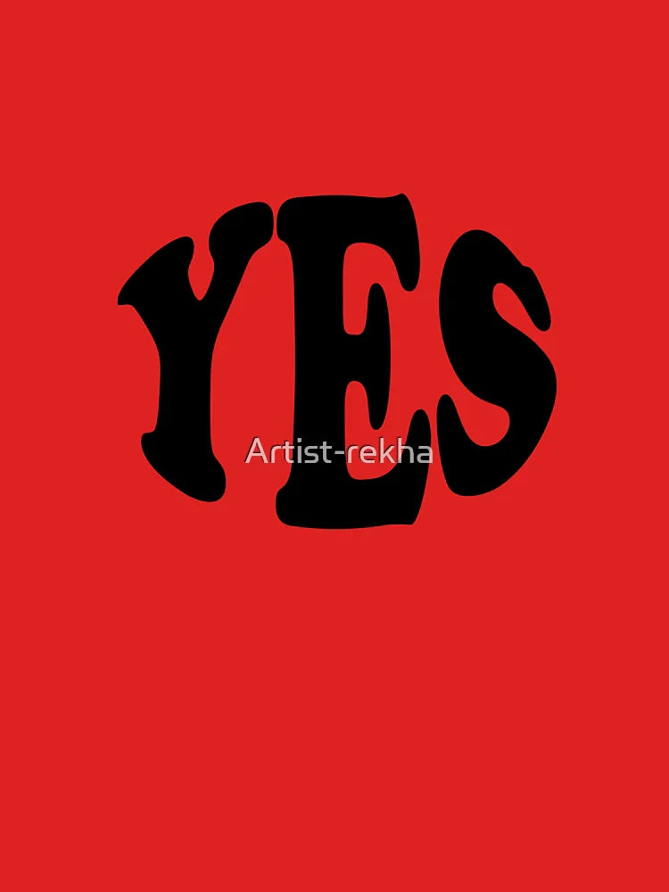 yes grey text simple sticker Classic T-Shirt