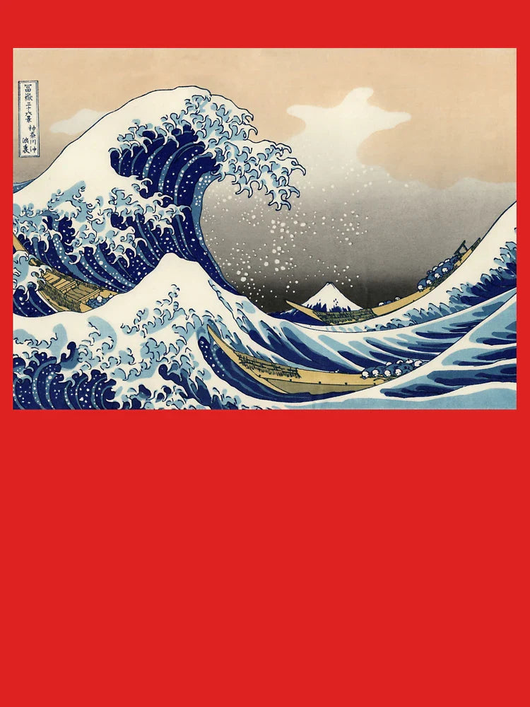 Graphic Ocean Wave Gift Hokusai Japanese Wave Design With The Great Wave Off Kanagawa Art Classic T-Shirt