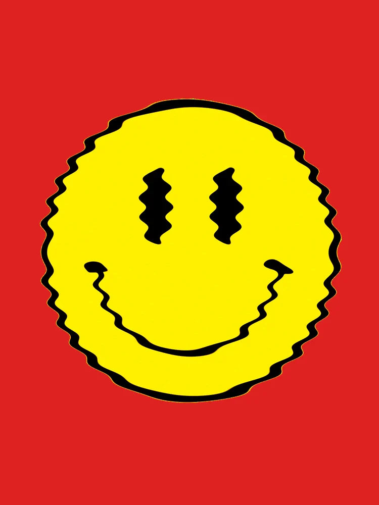 Acid House Smiley Wavy Old School 87 88 Classic T-Shirt